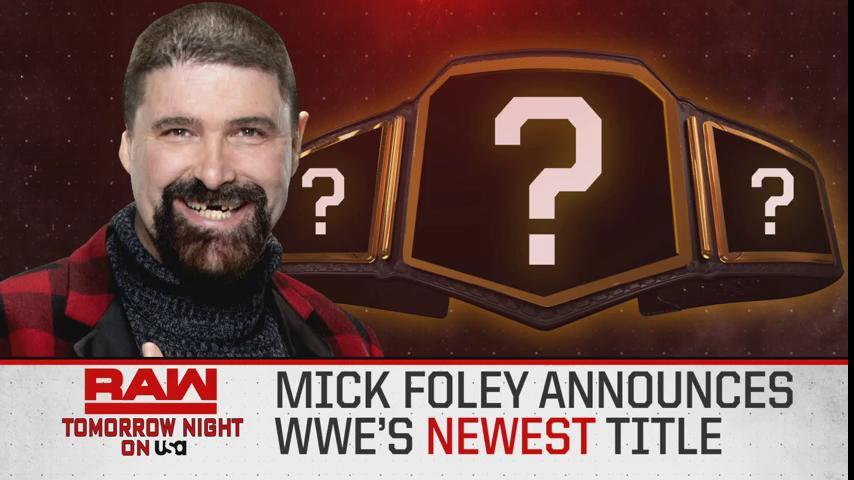 WWE Introducing New Title Tomorrow Night On RAW